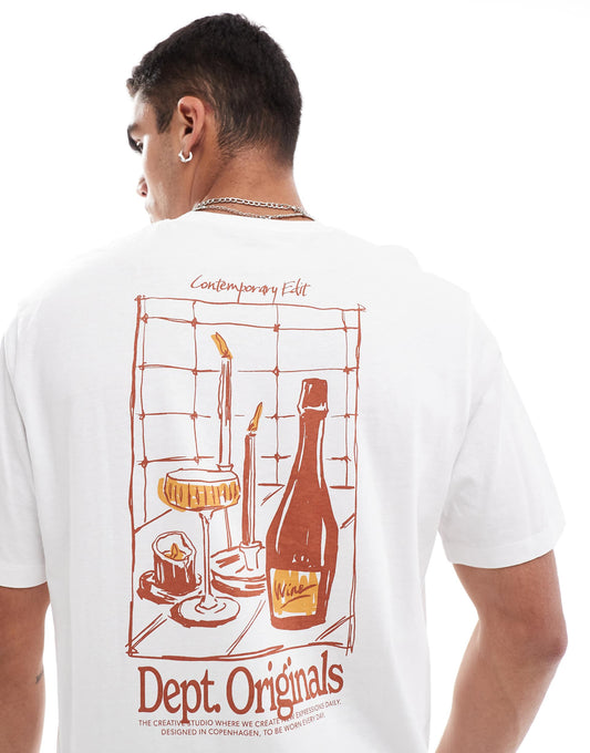 Oversized T-Shirt With Bottle Back Print