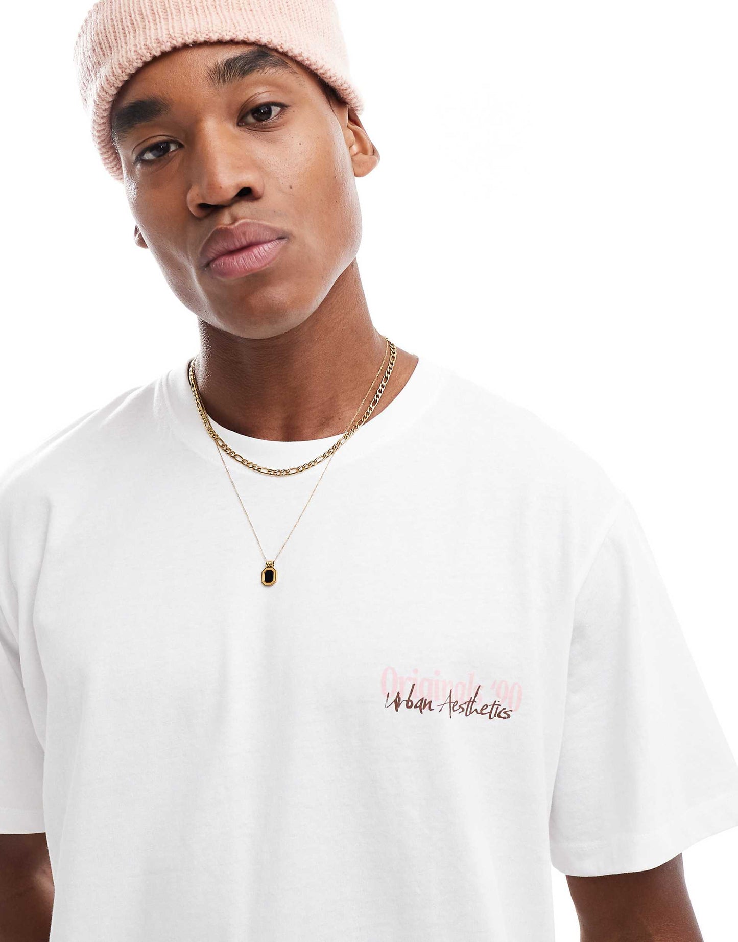 Oversized T-Shirt With Flower Back Print