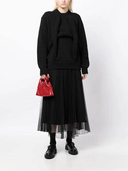 Crew-Neck Drop-Shoulder Jumper