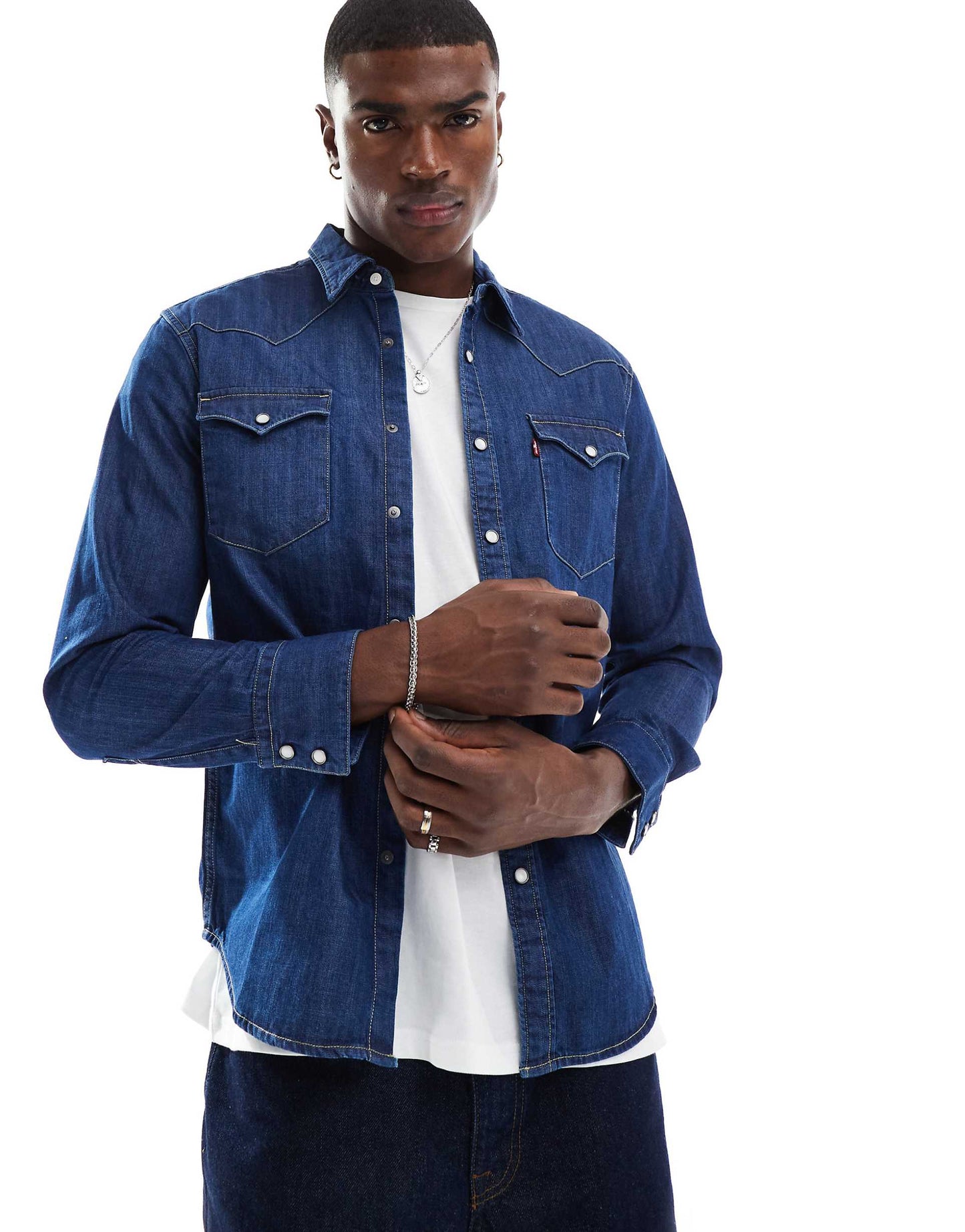 Barstow Western Denim Shirt Regular Fit