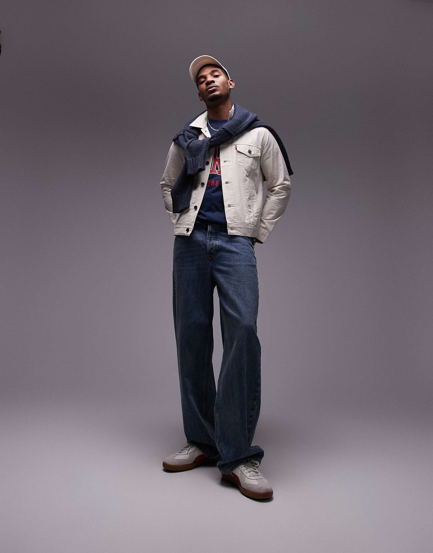 Trucker Jacket Cotton Linen Blend