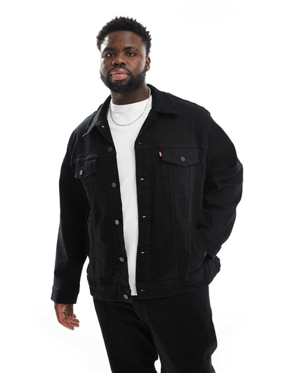Big & Tall Denim Trucker Jacket