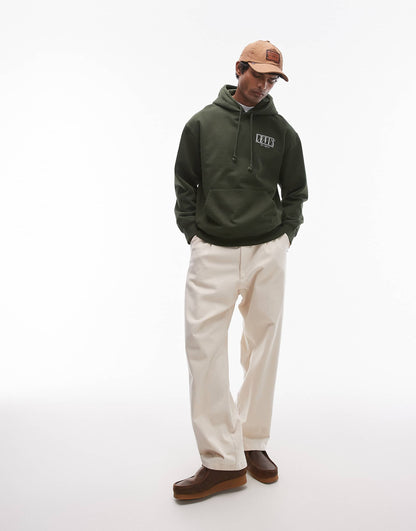 Relaxed Fit Serif Logo Hoodie