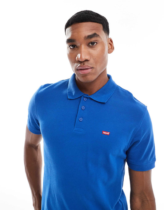 Batwing Logo Slim Fit Pique Polo