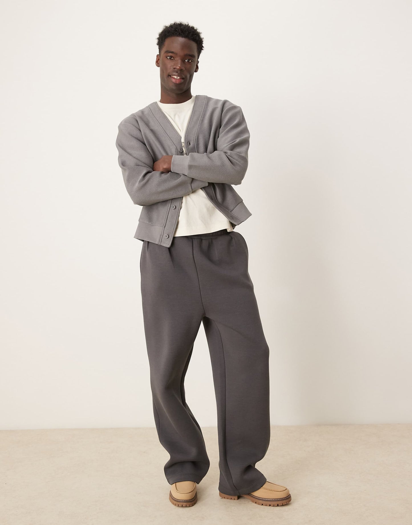 Oversized Textured Cardigan