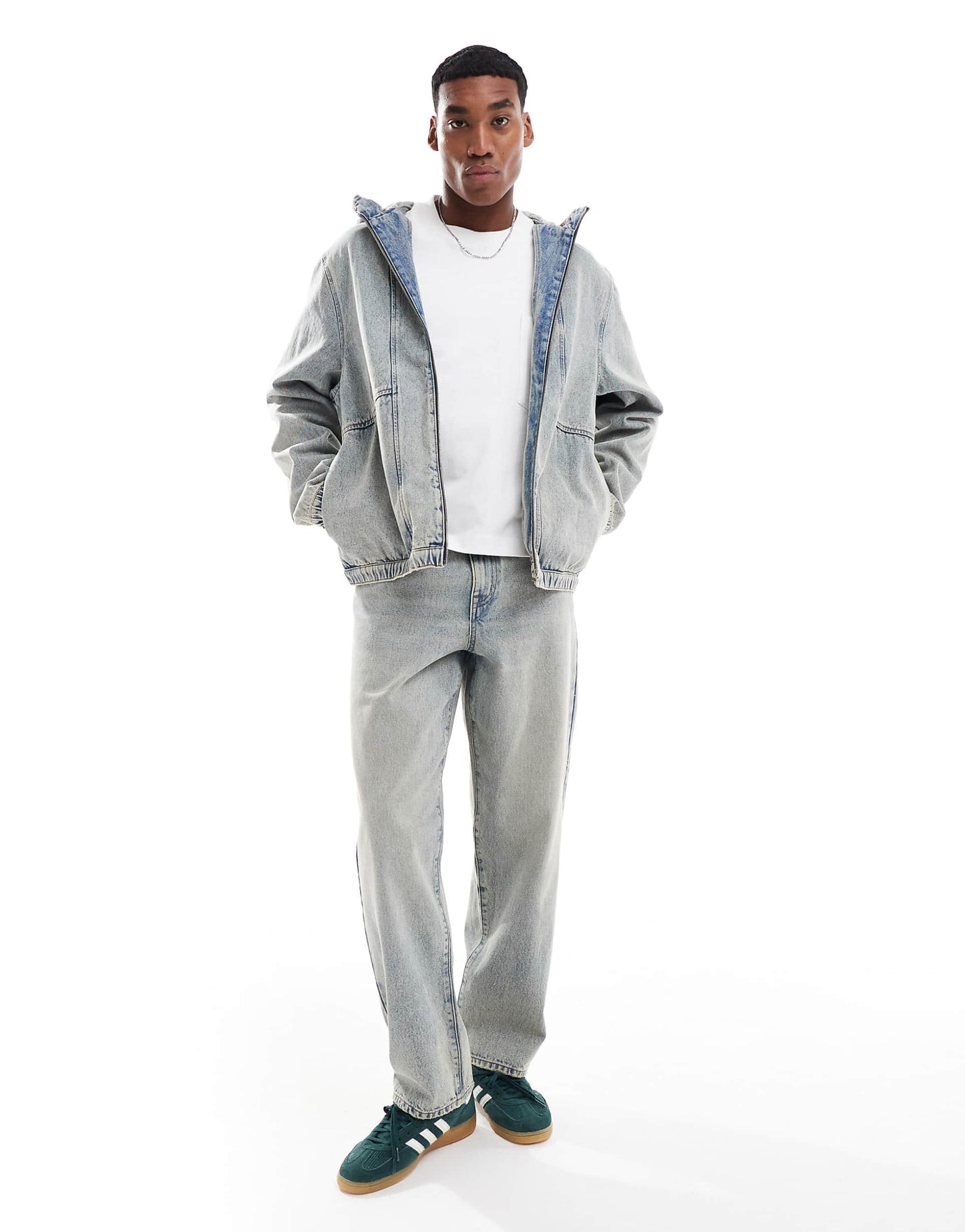 Oversized Hooded Denim Jacket