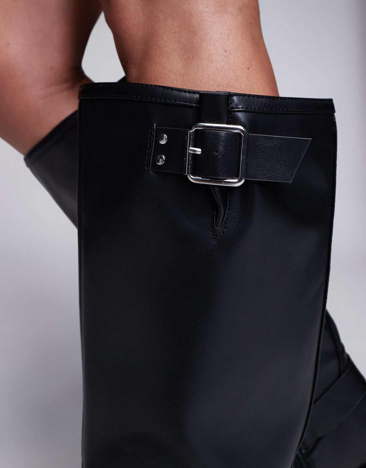 Knee High Biker Boot