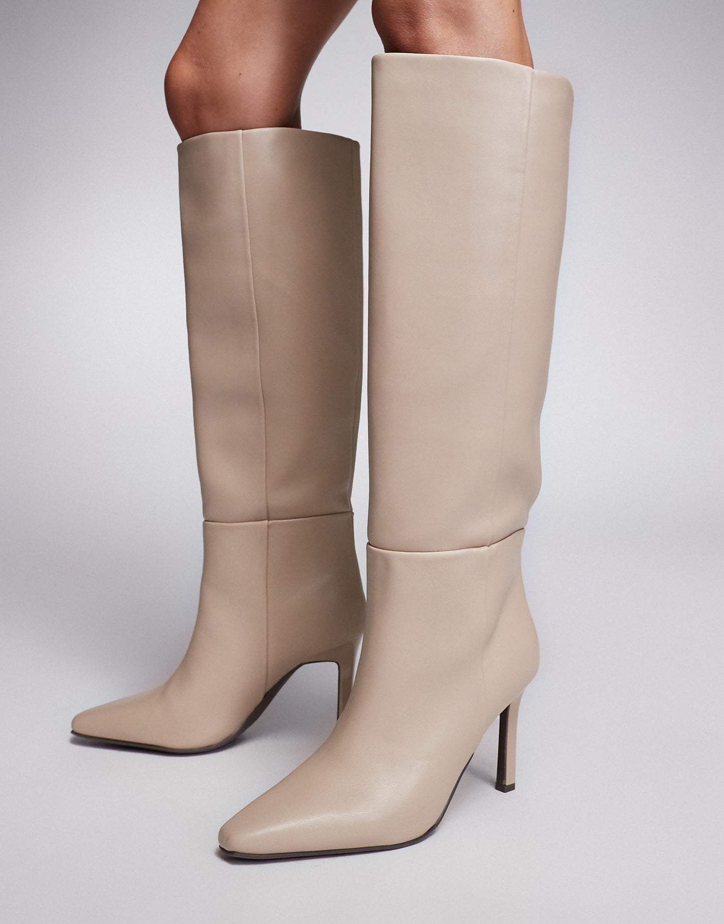 Knee High Heeled Boot