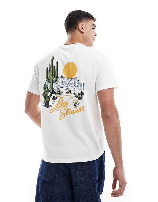 Desert Scene Logo Back Print T-Shirt Relaxed Fit