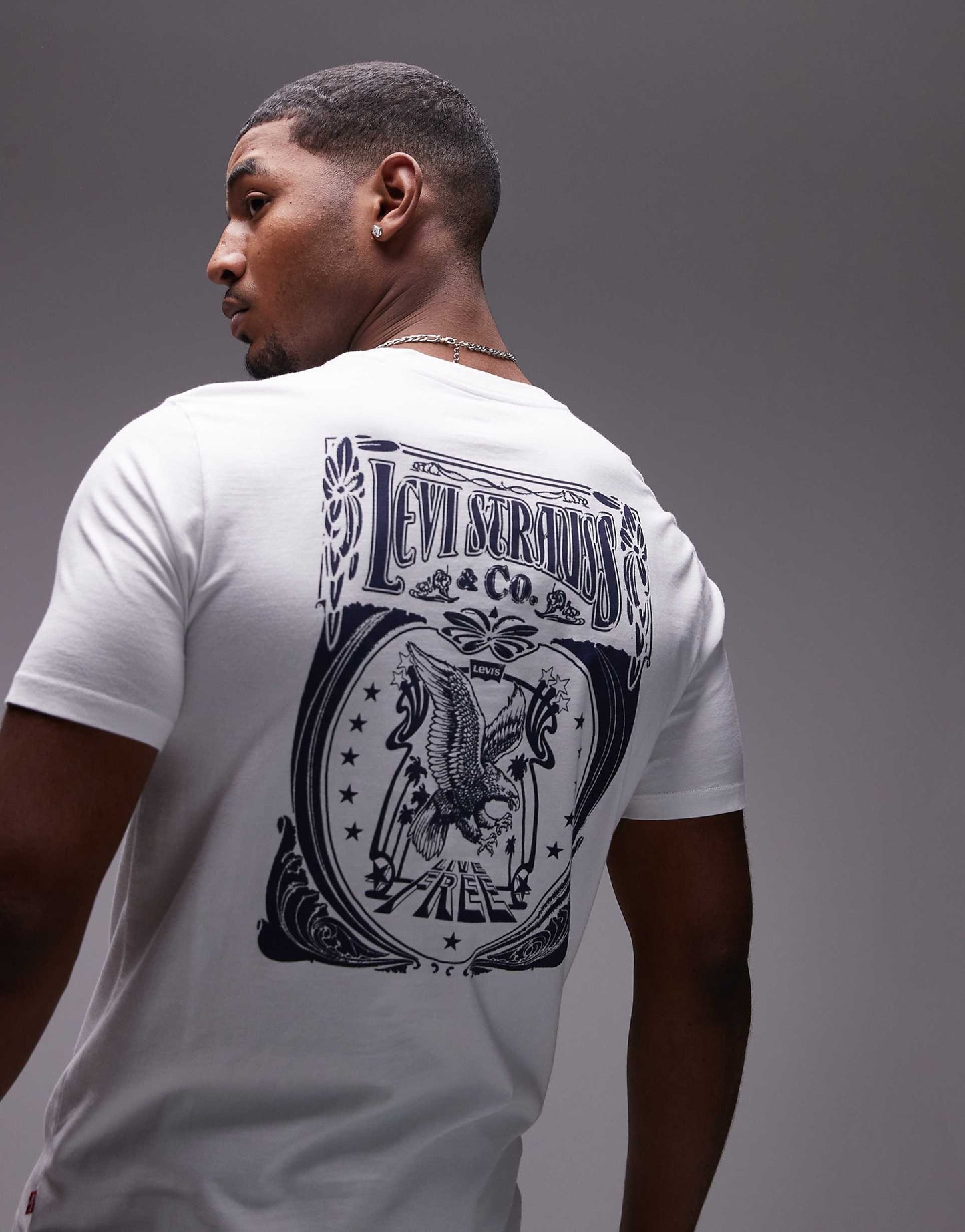 Brin Music Inspired Logo Back Print T-Shirt