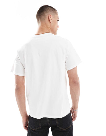 Embroidery Serif Chest Logo Relaxed Fit T-Shirt