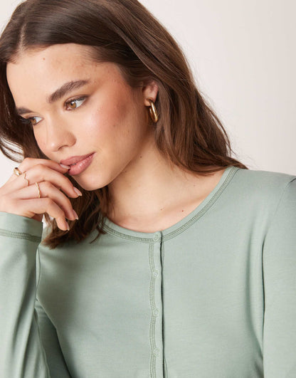 Mix & Match Super Soft Henley Pyjama Top