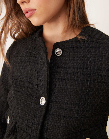 Boucle Cropped Jacket Co-Ord