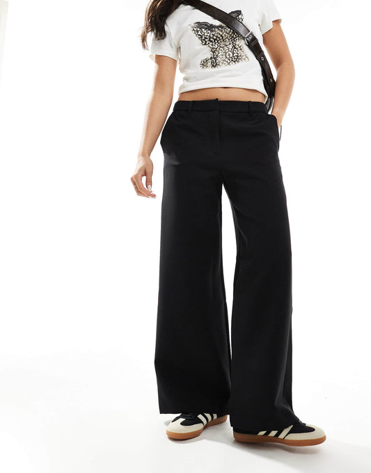 Low Rise Wide Leg Trousers