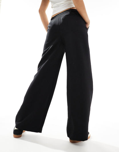 Low Rise Wide Leg Trousers