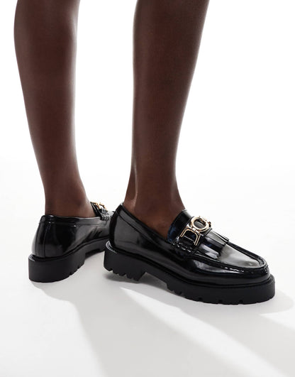 Chunky Loafer With Tassle Trim