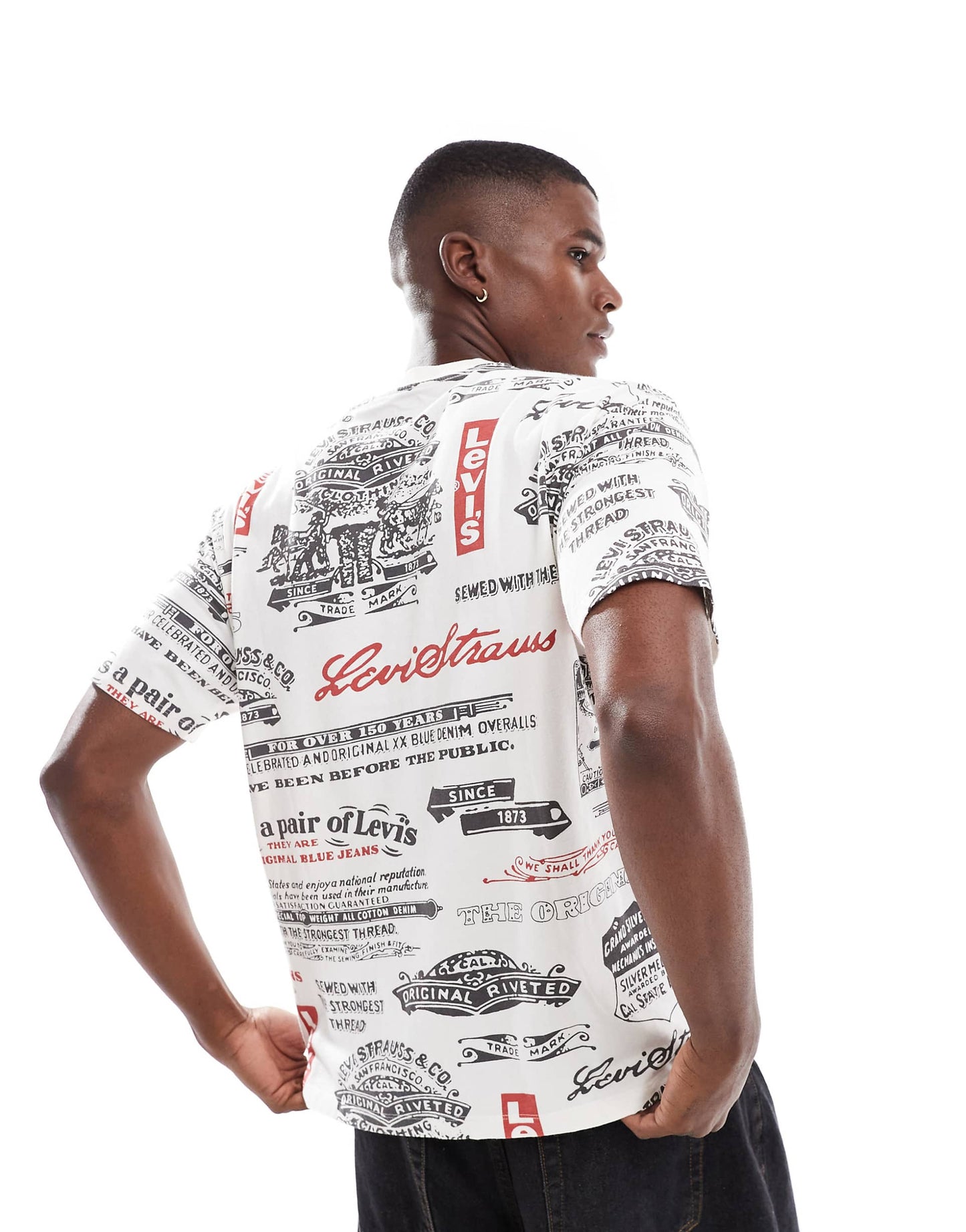 Vintage Relaxed Fit All Over 501 Print T-Shirt