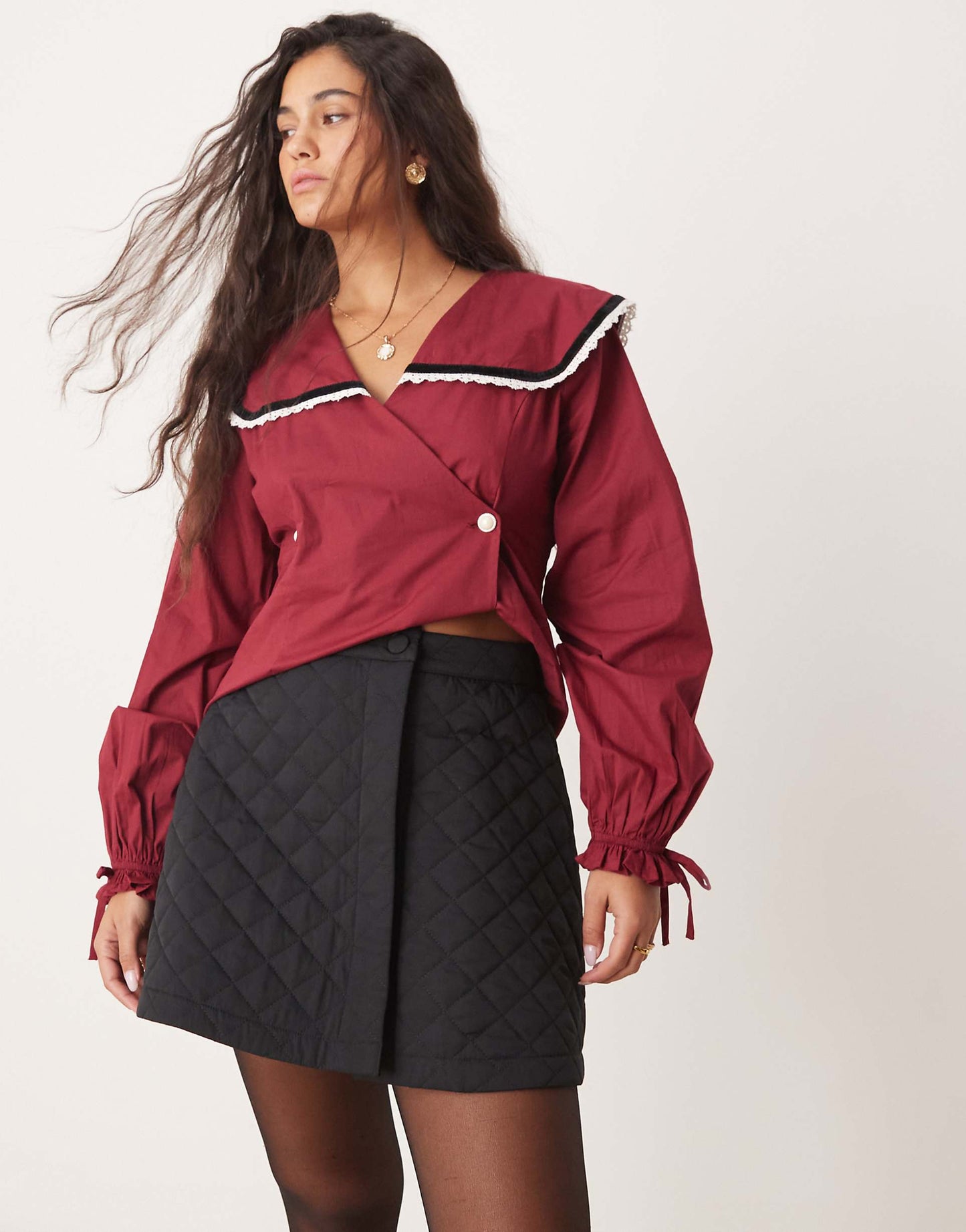 Quilted Mini Skirt