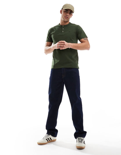 Batwing Logo Henley T-Shirt