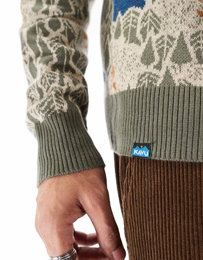 Highline Retro Jacquard Mountain Jumper