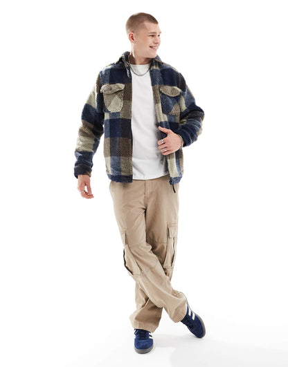 Mccord Creek Check Zip Shacket