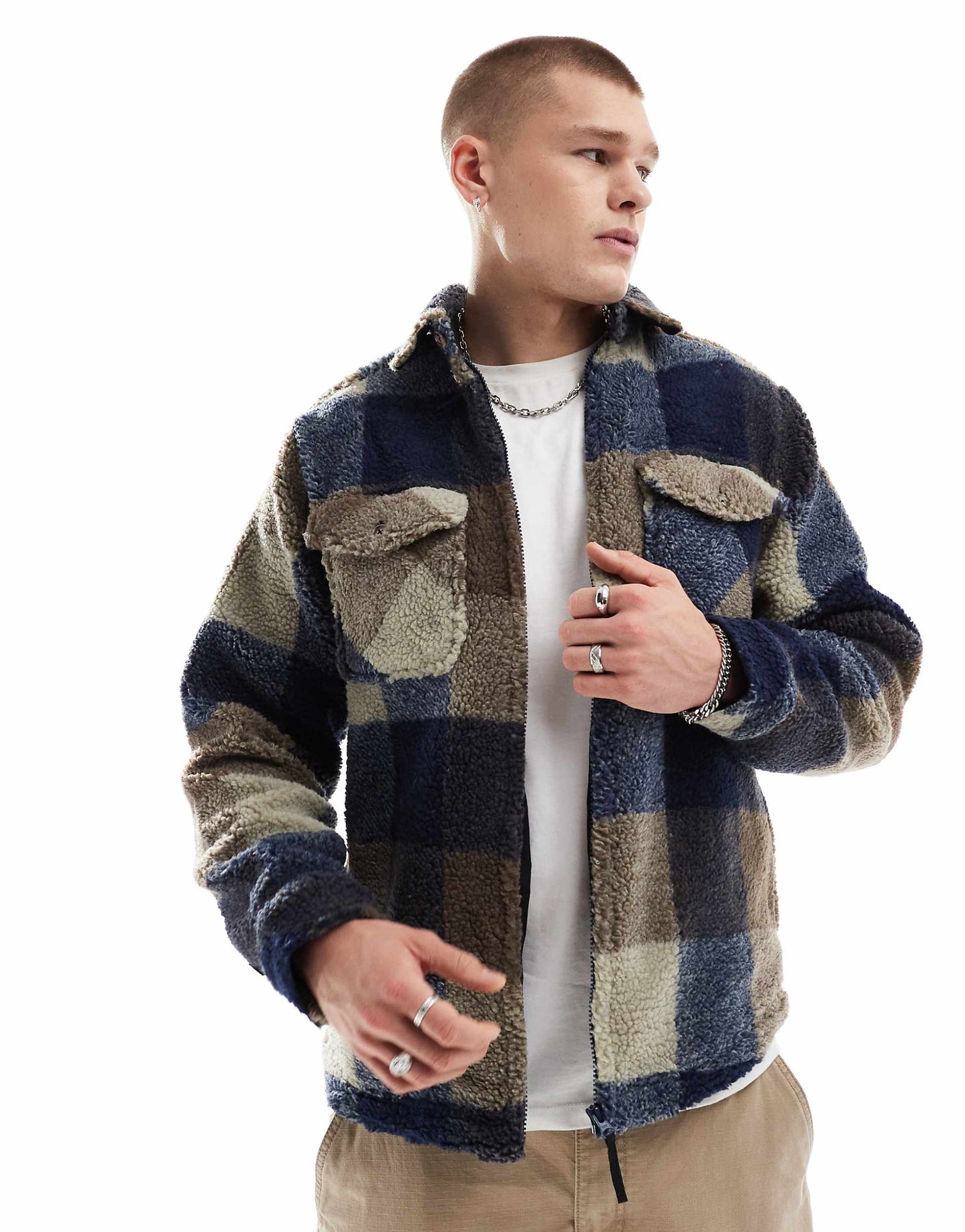 Mccord Creek Check Zip Shacket