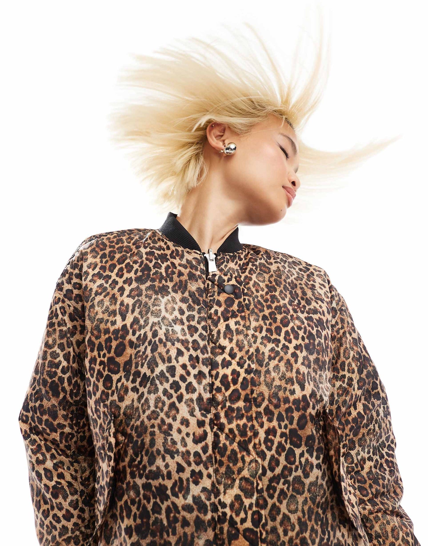 Reversible Oversized Bomber Jacket