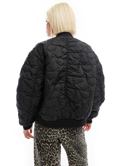 Reversible Oversized Bomber Jacket