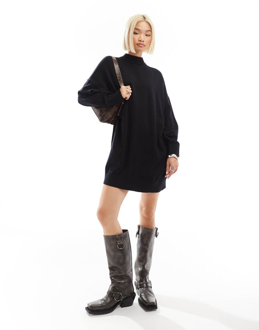 Oversized Knitted Mini Dress