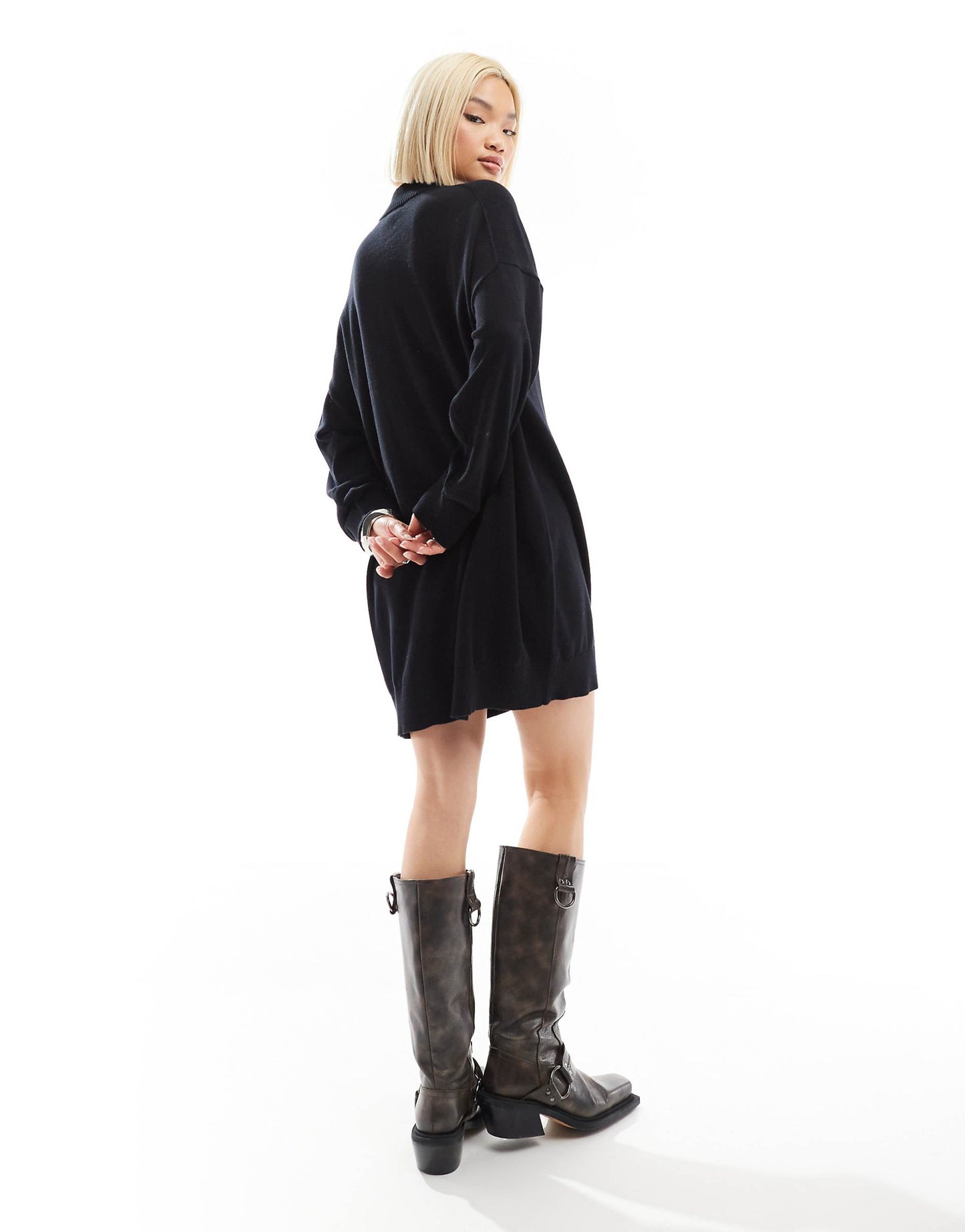 Oversized Knitted Mini Dress