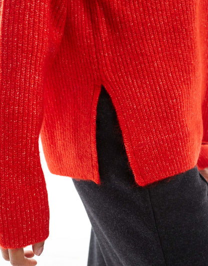 High Neck Wide Sleeve Jumper