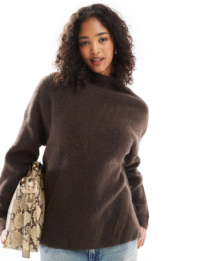 High Neck Wide Sleeve Jumper