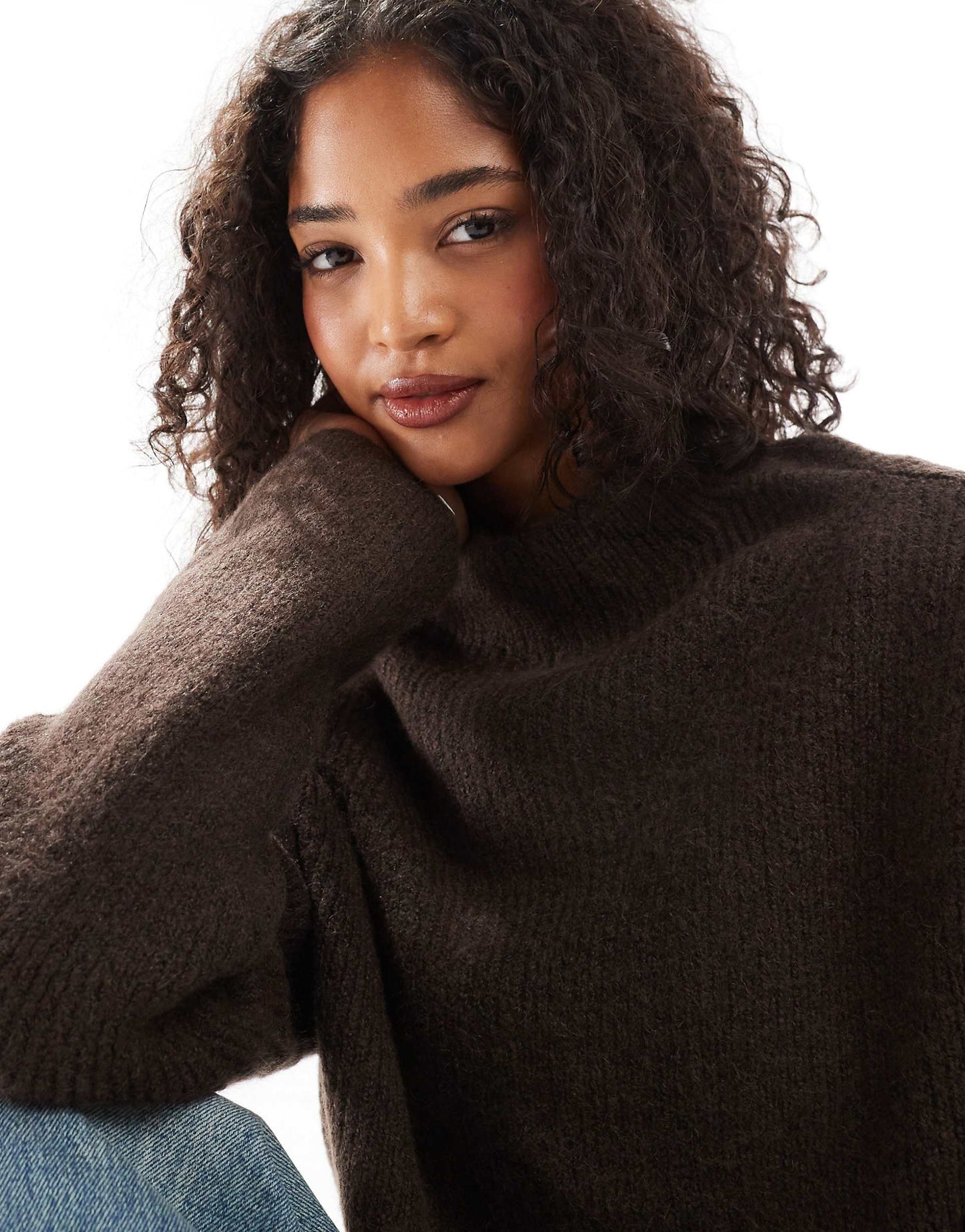 High Neck Wide Sleeve Jumper