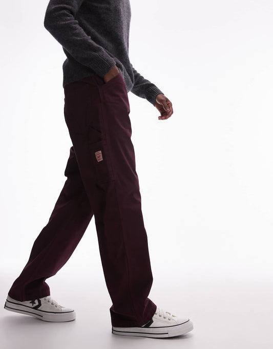 Workwear Capsule 568 Loose Straight Garment Dye Twill Carpenter Trousers