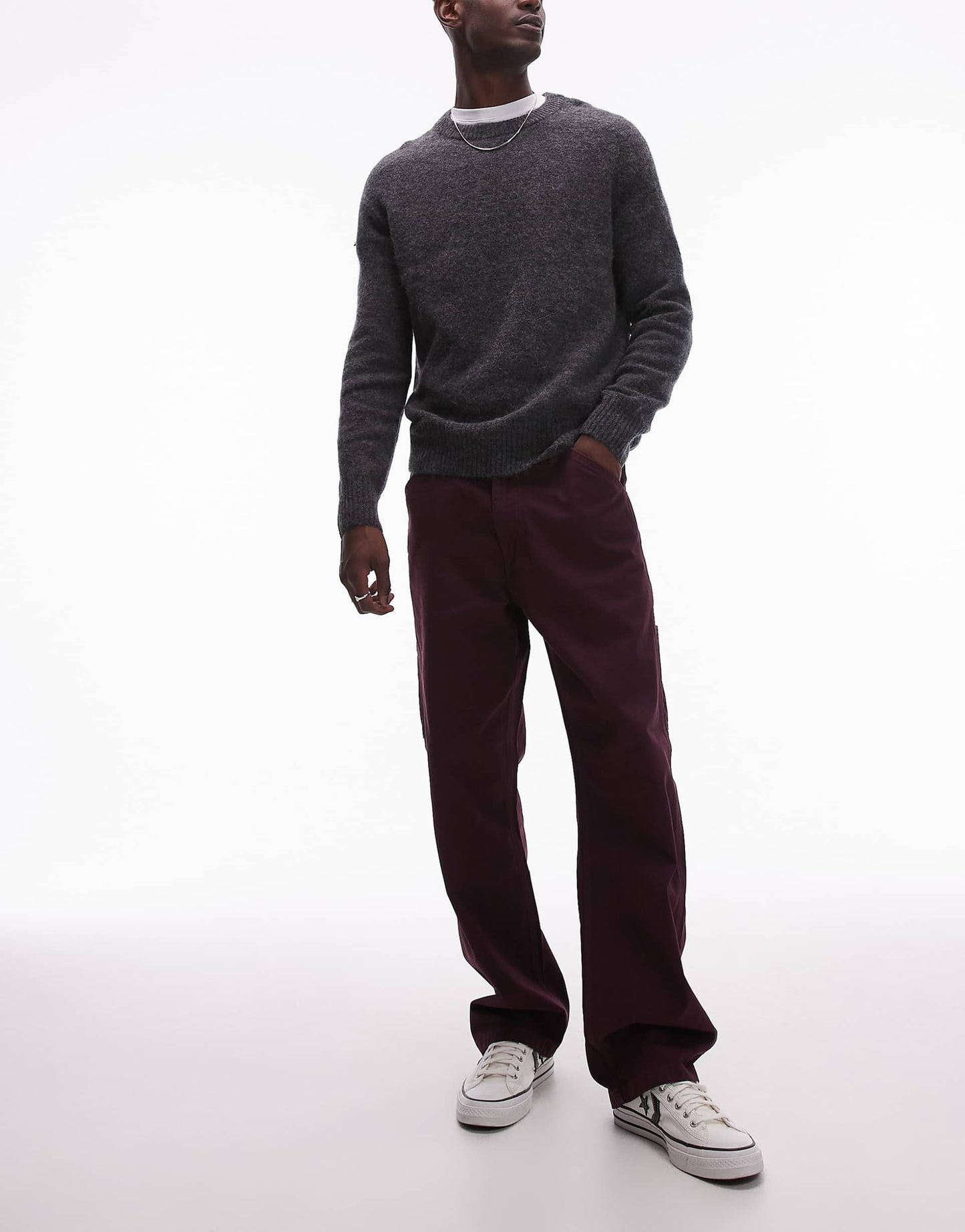 Workwear Capsule 568 Loose Straight Garment Dye Twill Carpenter Trousers