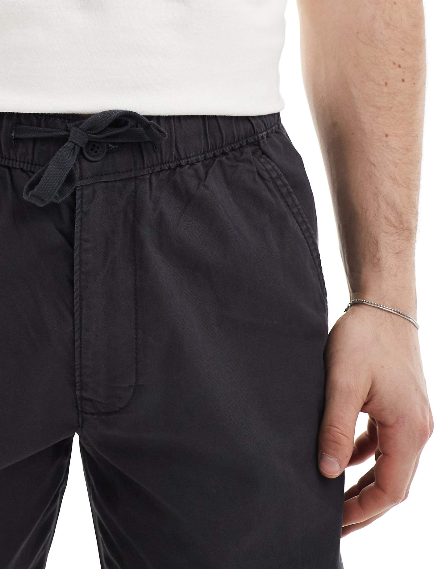 Xx Easy Loose Cotton Linen Mix Chinos