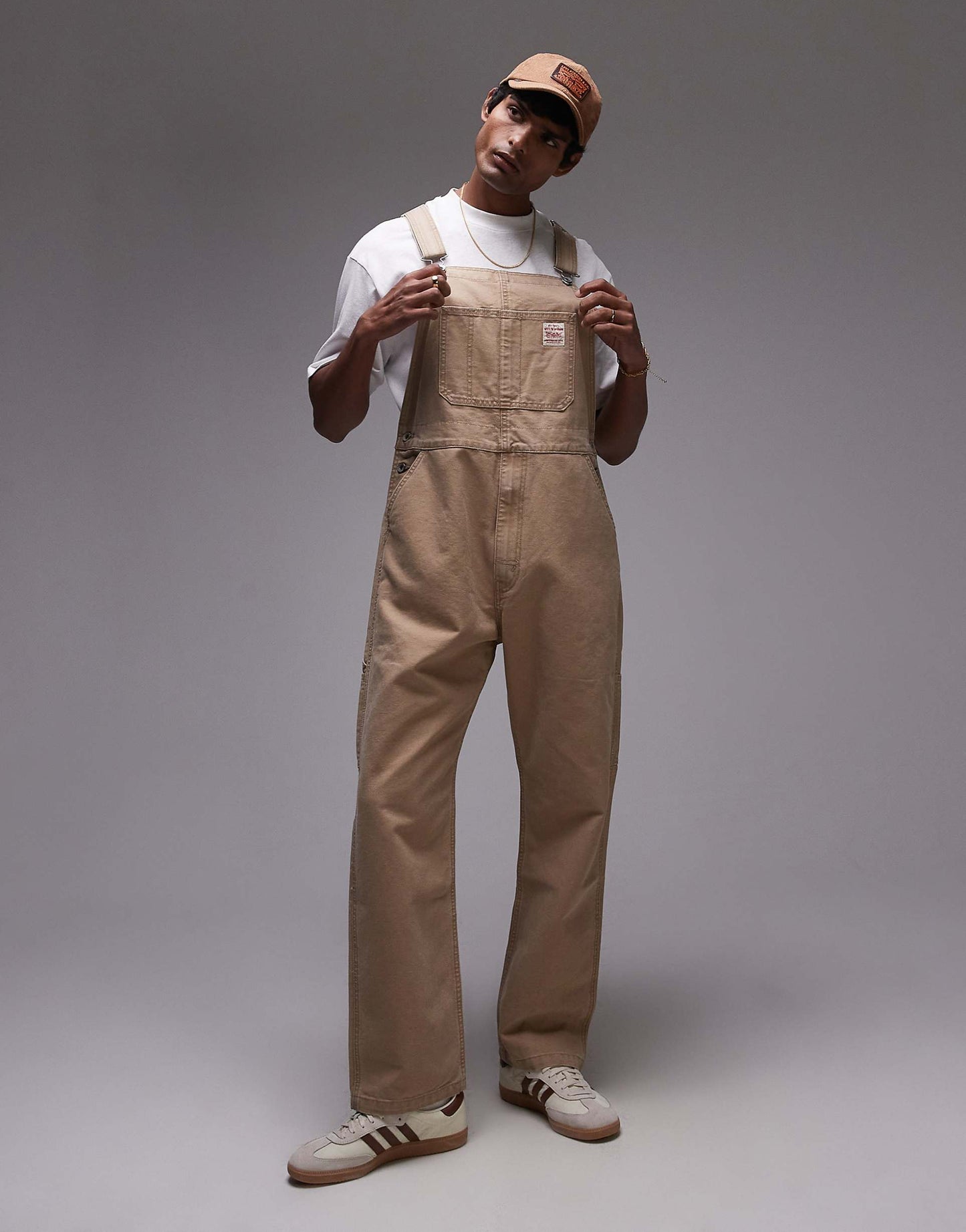 Workwear Capsule Canvas Dungaree Trousers