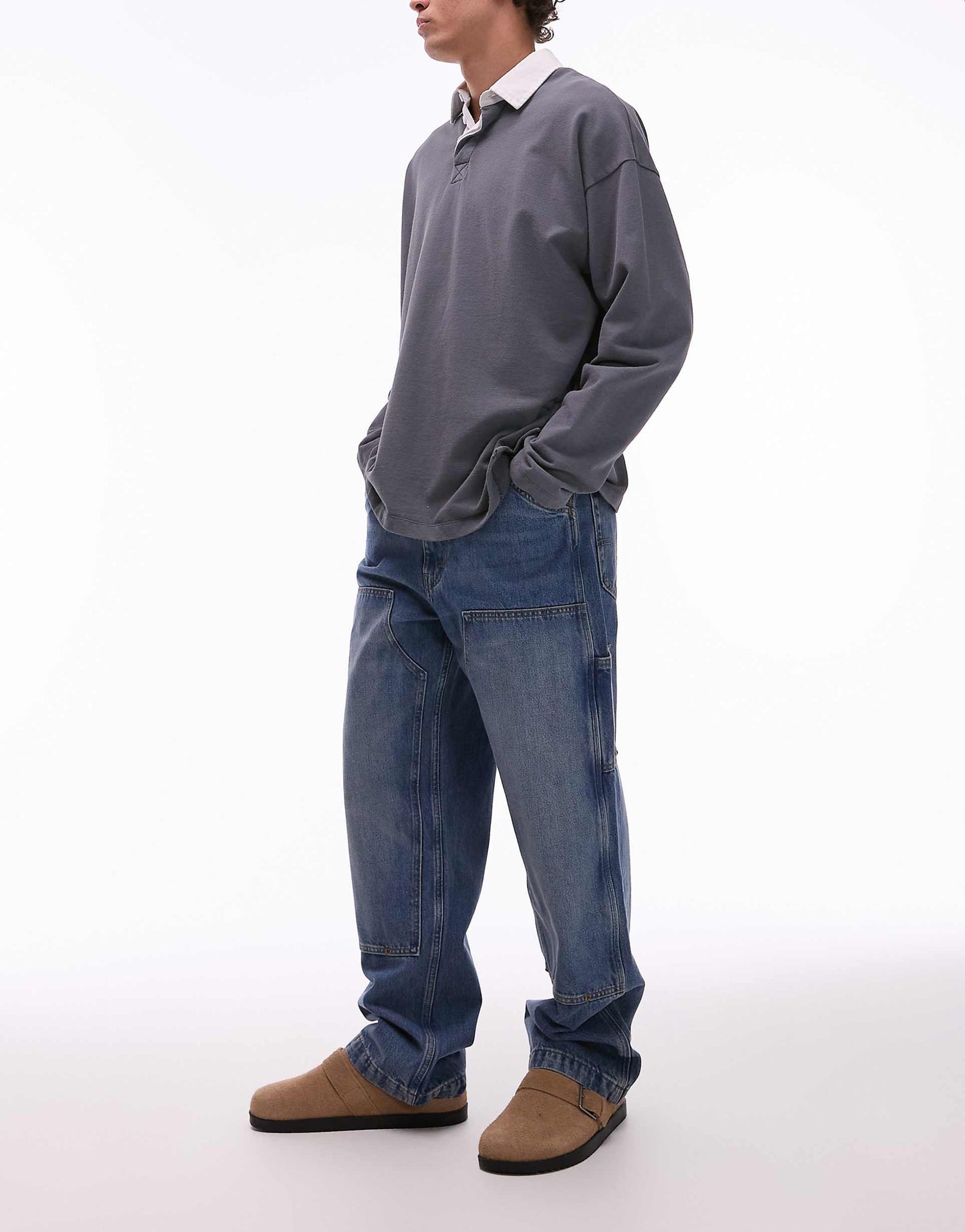 Workwear Capsule 568 Loose Straight Double Knee Jeans