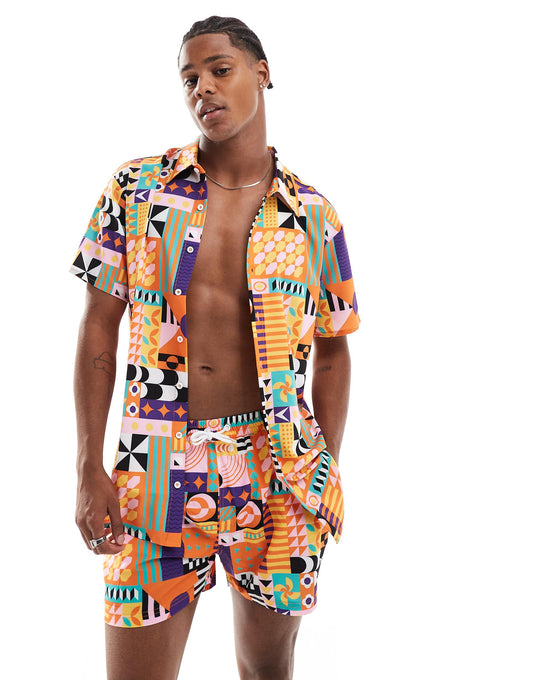 Endless Summer Men'S Short Sleeve Shirt