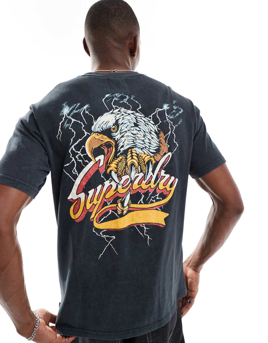 Biker Rock Graphic Loose Tee