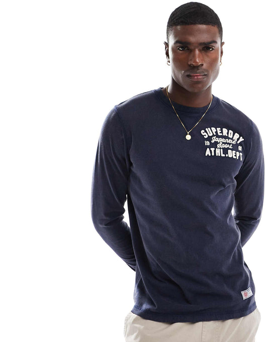 Vintage Athletic Long Sleeve Top