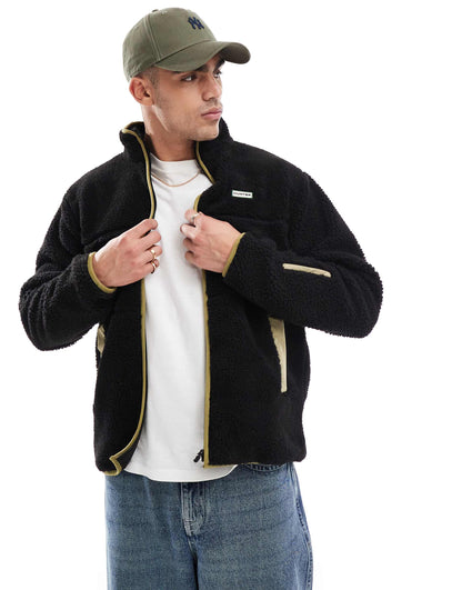 Milan Sherpa Jacket With Contrast Lining