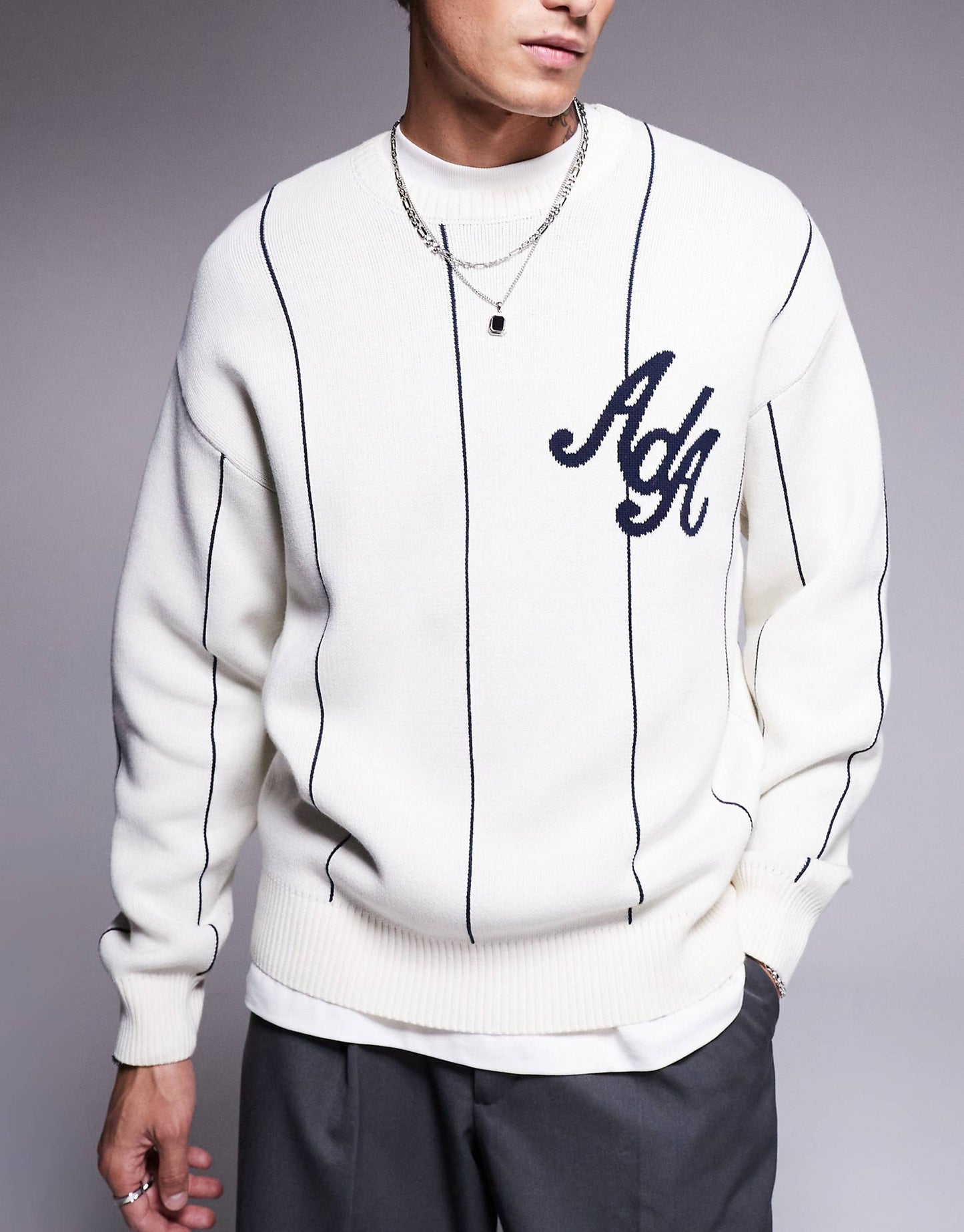 Logo Knit Stripe Jumper