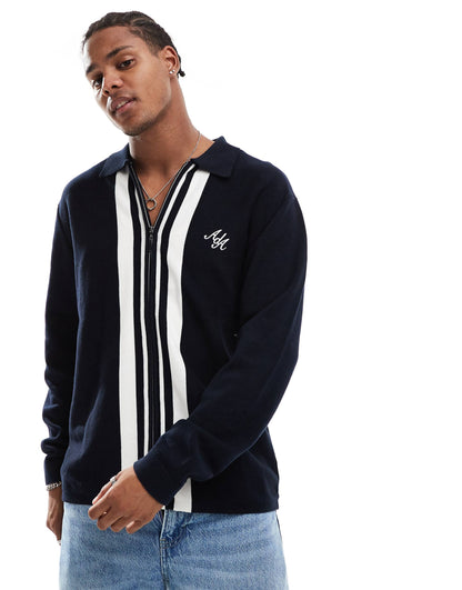Zip Up Knit Jumper