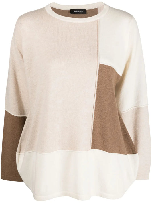 Contrasting-Panel Detail Jumper