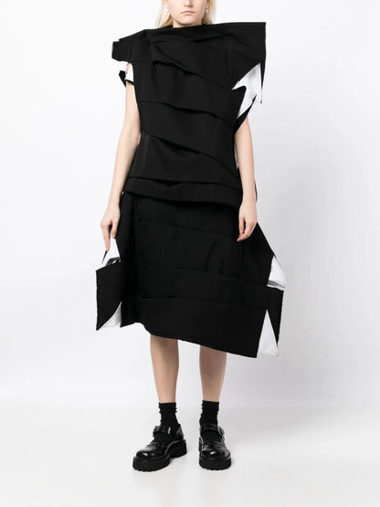 Distressed-Effect Asymmetric Jacket