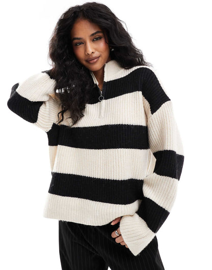 Zip High Neck Jumper