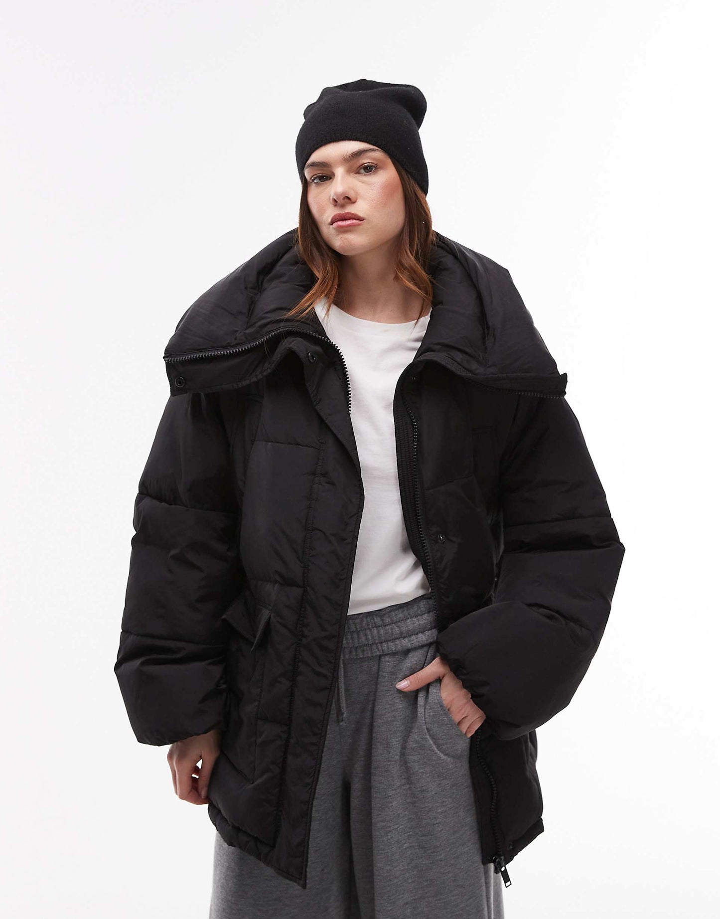 Mid Length Puffer Coat