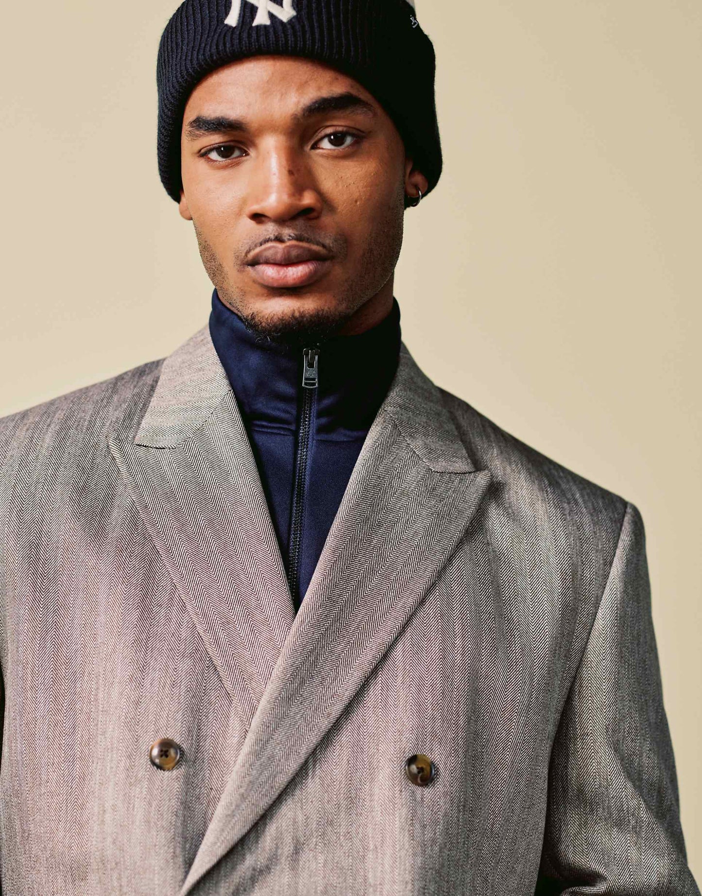 Boxy Cropped Suit Jacket