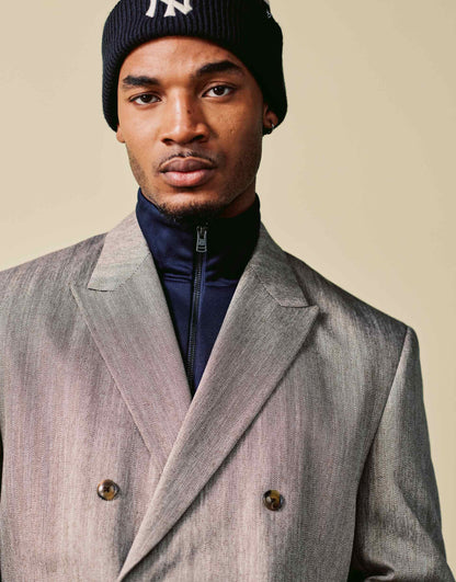 Boxy Cropped Suit Jacket